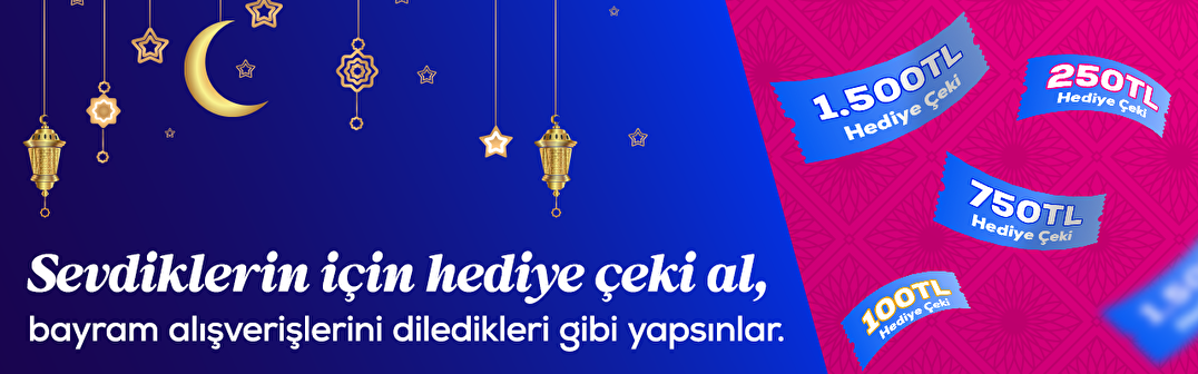 Sevdiklerin için hediye çeki al, bayram alışverişini diledikleri gibi yapsınlar.