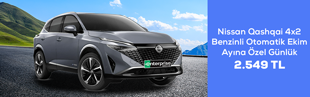 Nissan Qashqai 4x2 Benzinli Otomatik Ekim Ayına Özel Günlük 2.549 TL