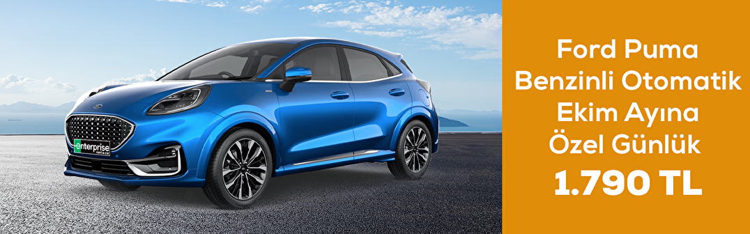 Ford Puma Benzinli Otomatik Ekim Ayına Özel Günlük 1.790 TL
