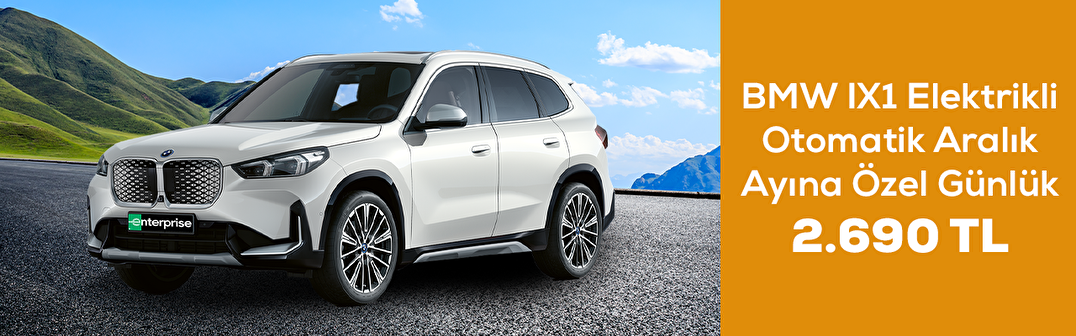 BMW IX1 Elektrikli Otomatik Aralık Ayına Özel Günlük 2.690 TL
