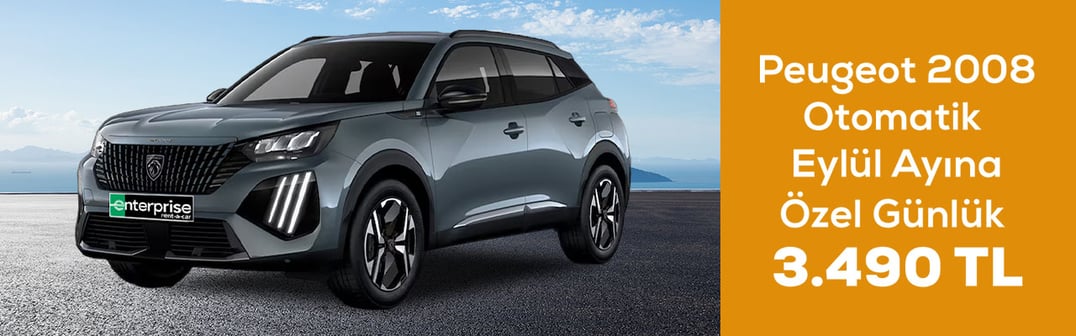 Peugeot 2008 Otomatik Günlük 3.490 TL