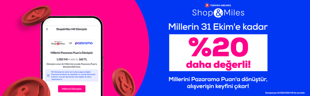 Millerin Pazarama'da Tatile Dönüşsün!