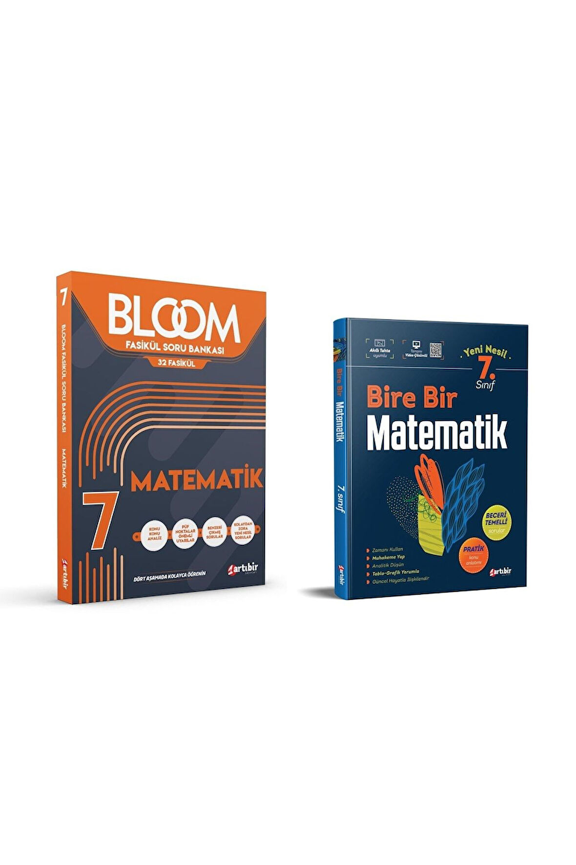 7.Sınıf Bloom Matematik Soru Bankası + 7.Sınıf Bire Bir Matematik Soru Bankası (2 Kitap)