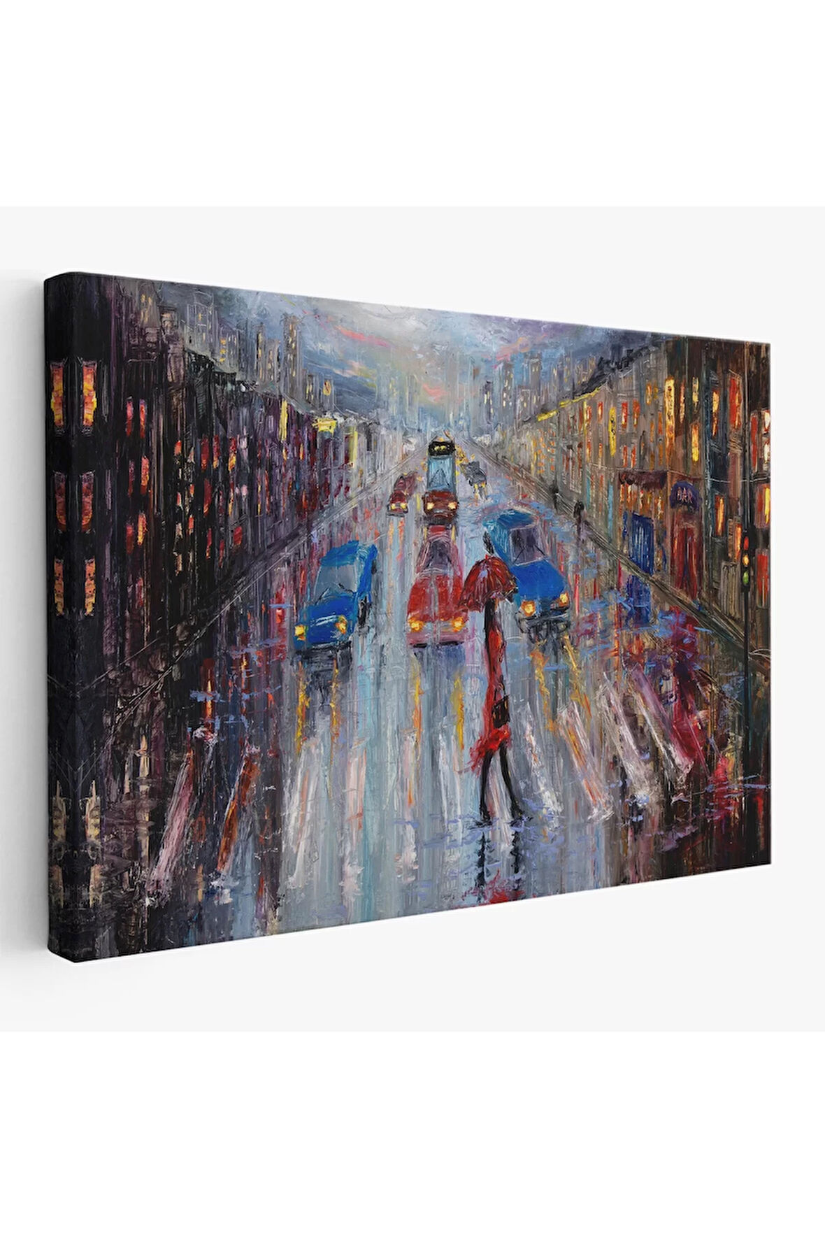 Yağlı Boya Görünümlü Modern Kanvas Duvar Tablosu, Tablo-1197