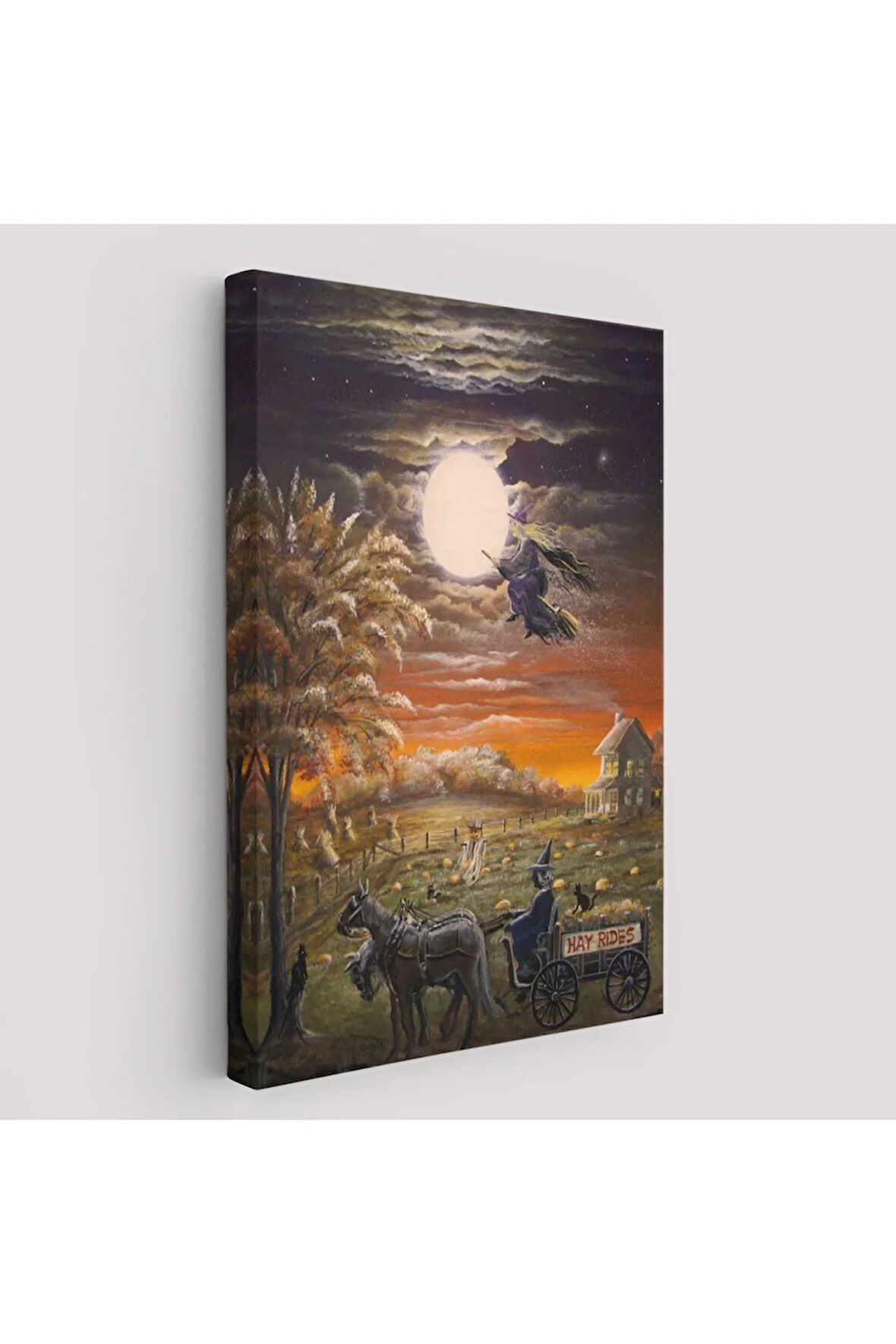 Cadılar Bayramı Helloven Dekoratif Duvar Tablosu -6251