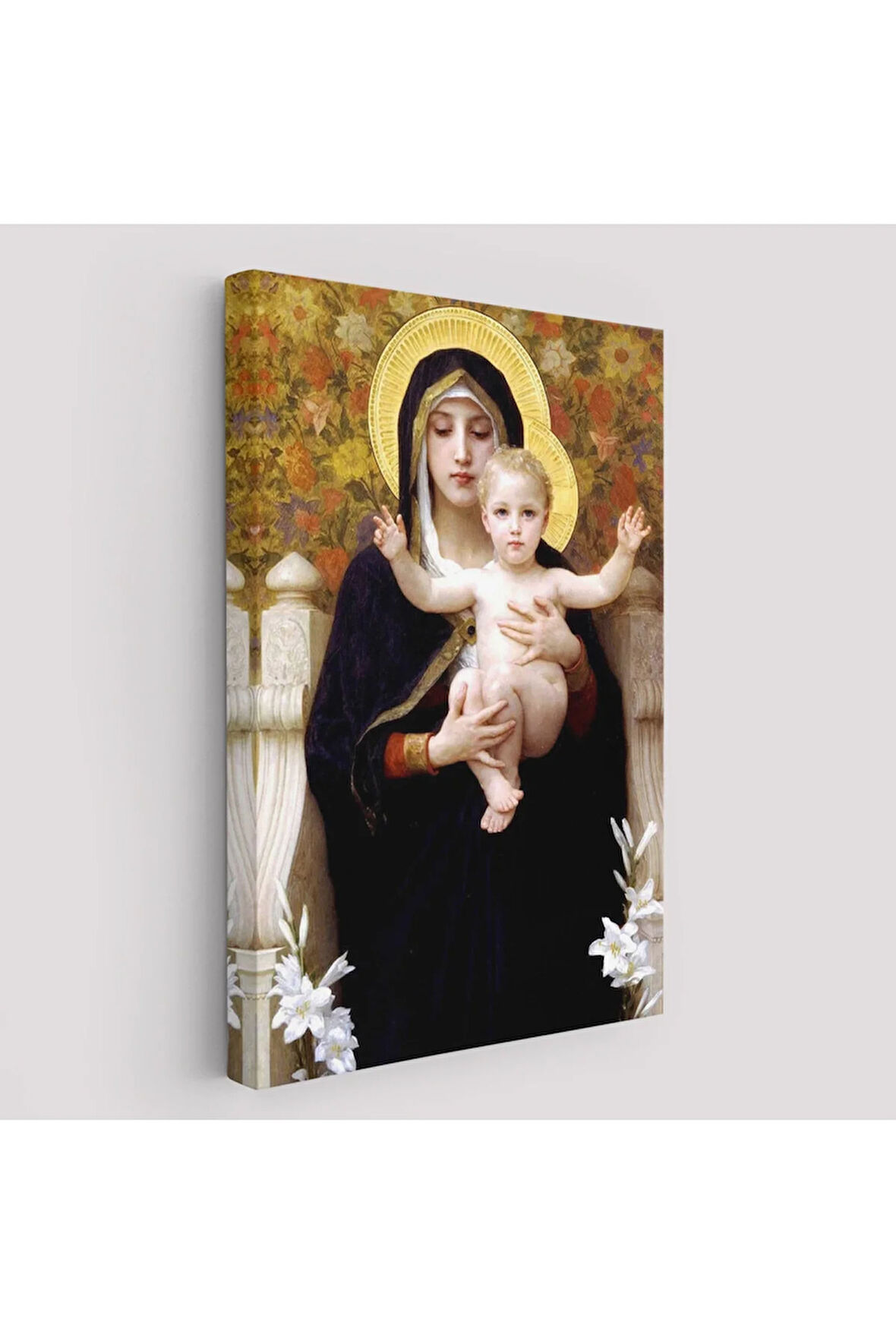 Zambak İle Bakire Tablosu - The Madonna Of The Lilies-6479