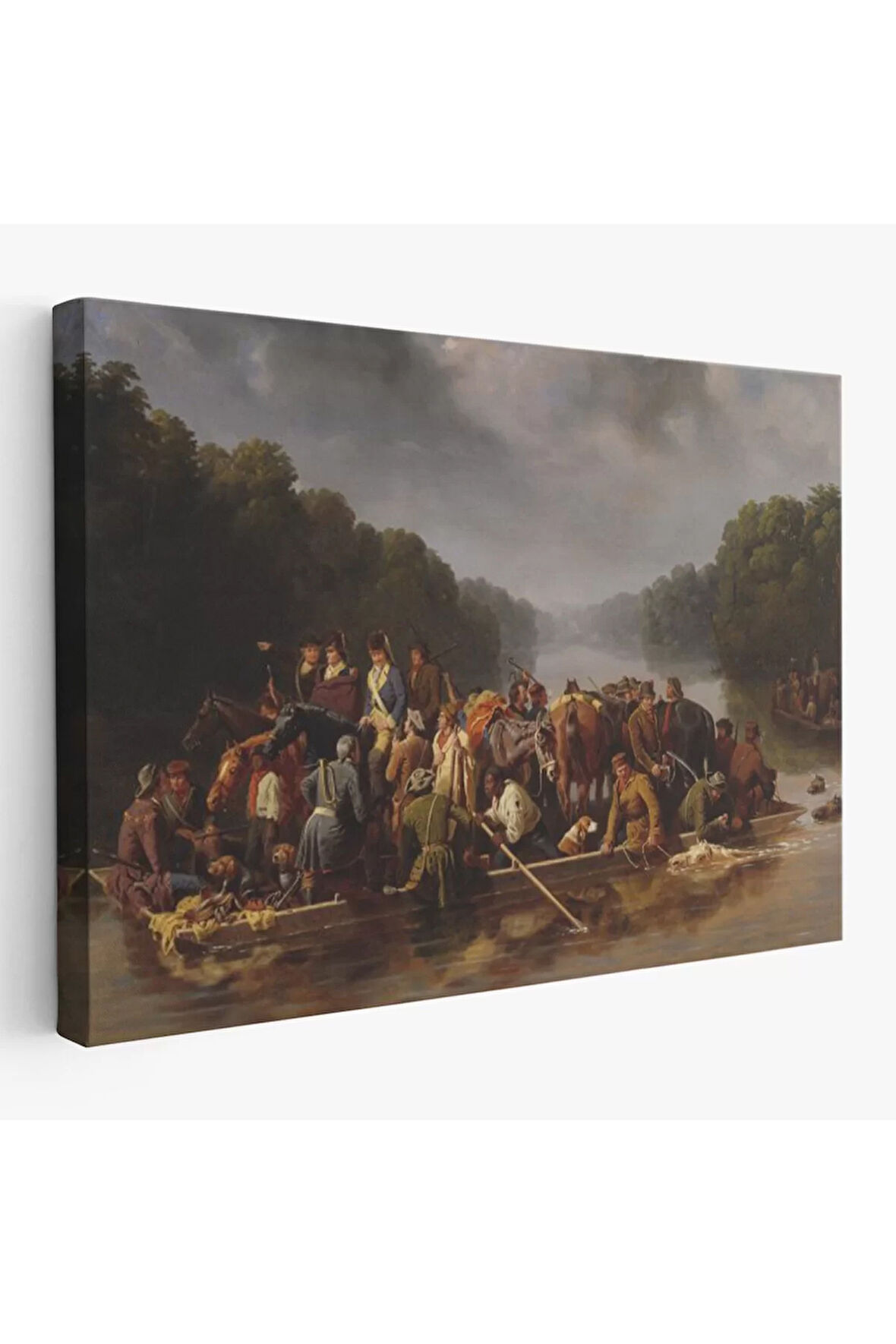 Marion Peedee'yi Geçiyor Tablosu - William Tylee Ranney-6544