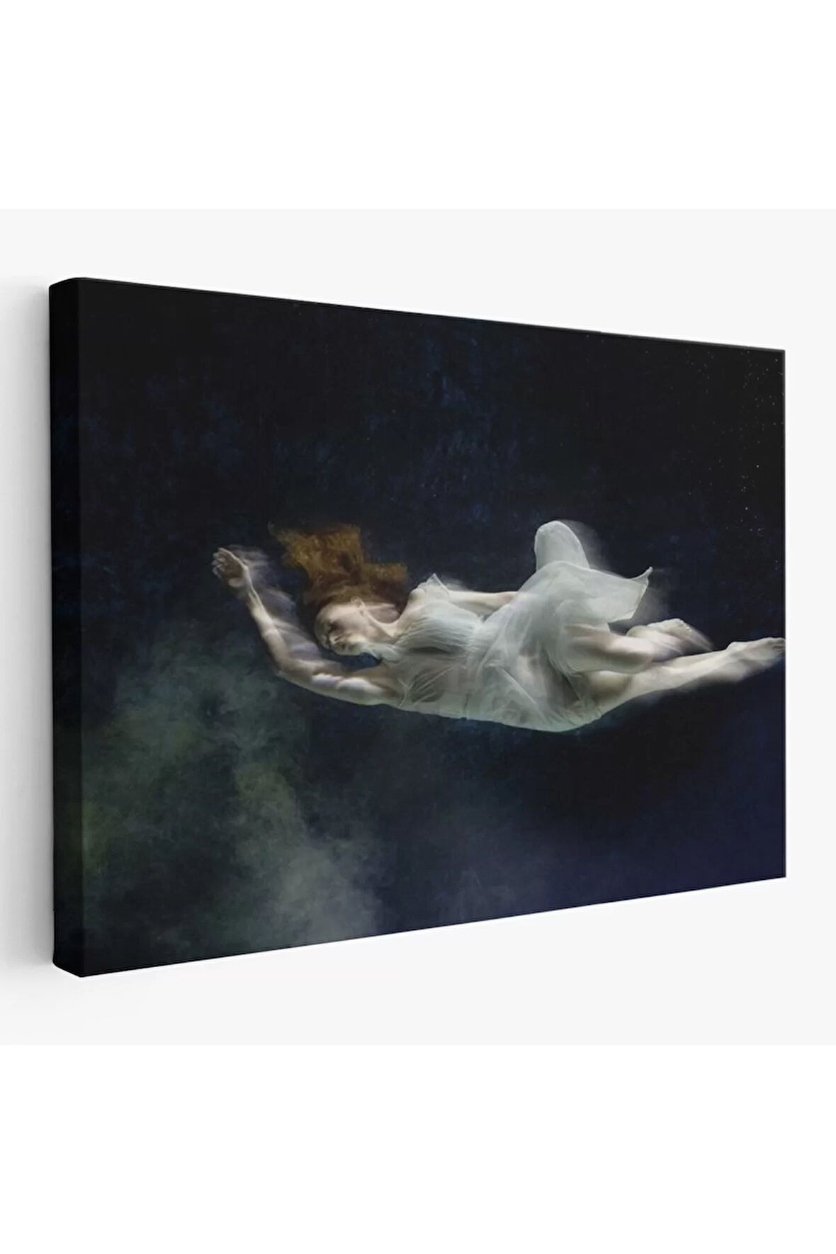 Su Altındaki Kadın Dekoratif Duvar Tablosu-6558