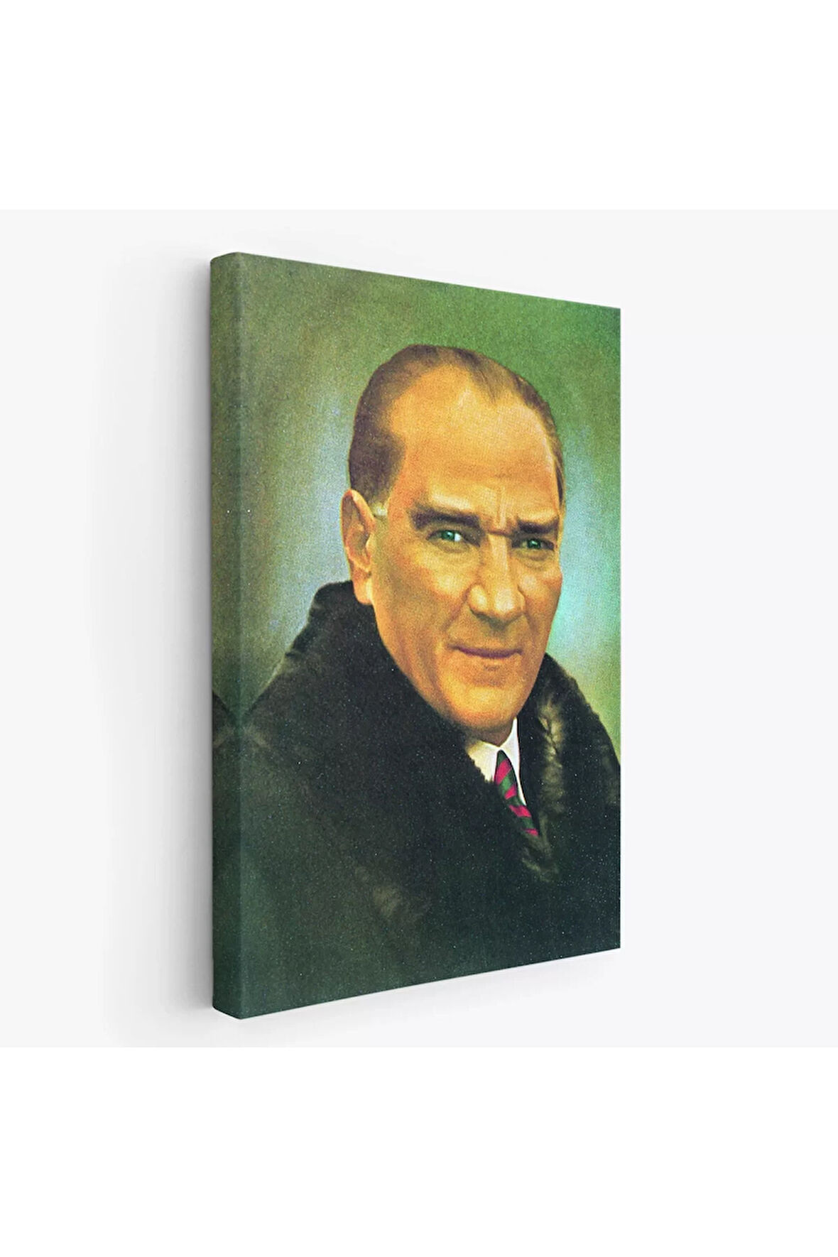 Atatürk Portre Tablosu Mustafa Kemal Atatürk Dikdörtgen Dekoratif Kanvas Tablo-cş-70