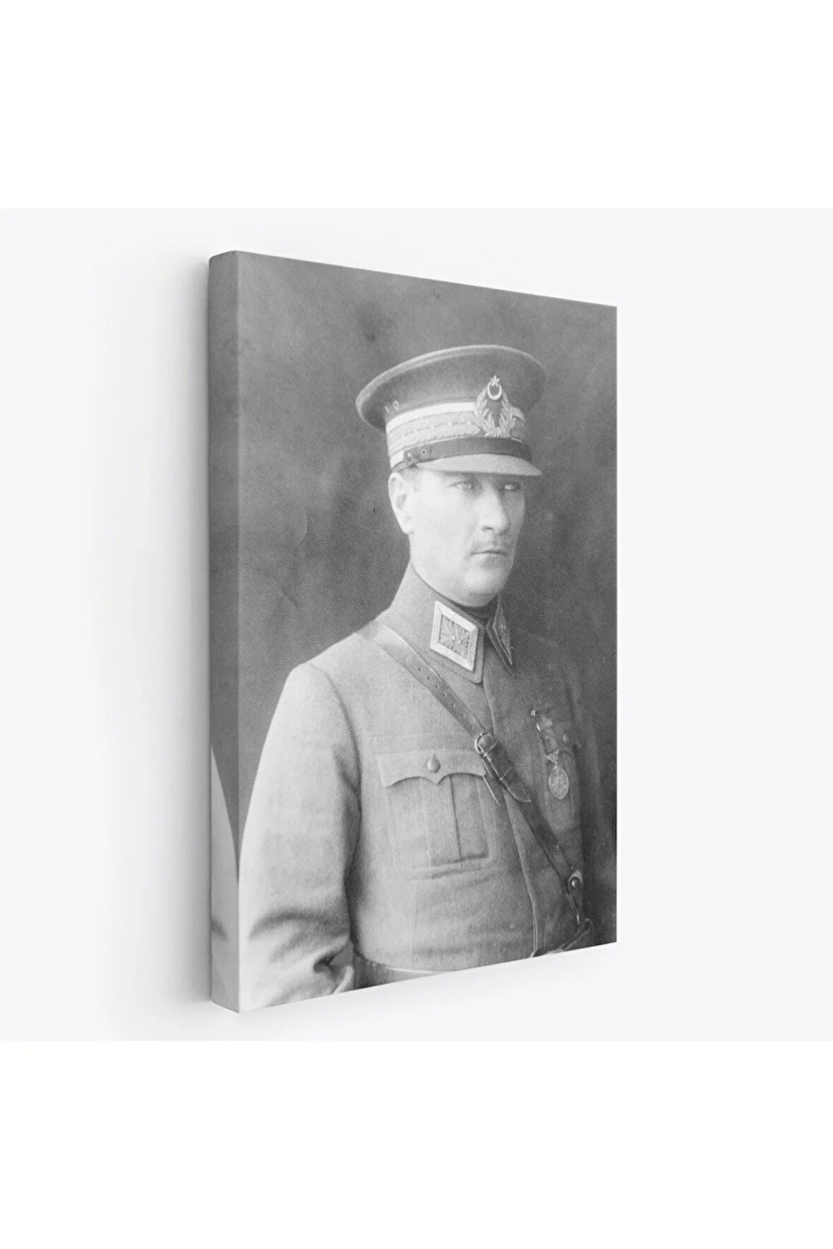 Atatürk Portre Tablosu Mustafa Kemal Atatürk Dikdörtgen Dekoratif Kanvas Tablo-cv-75