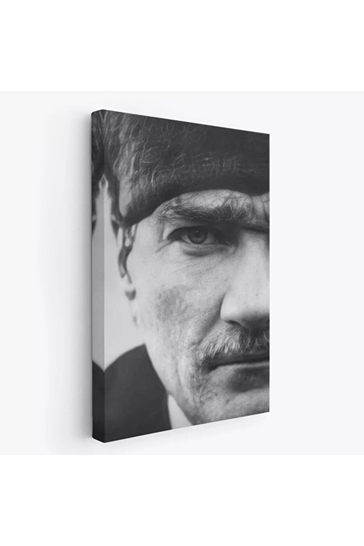 Atatürk Portre Tablosu Mustafa Kemal Atatürk Dikdörtgen Dekoratif Kanvas Tablo-fs-142