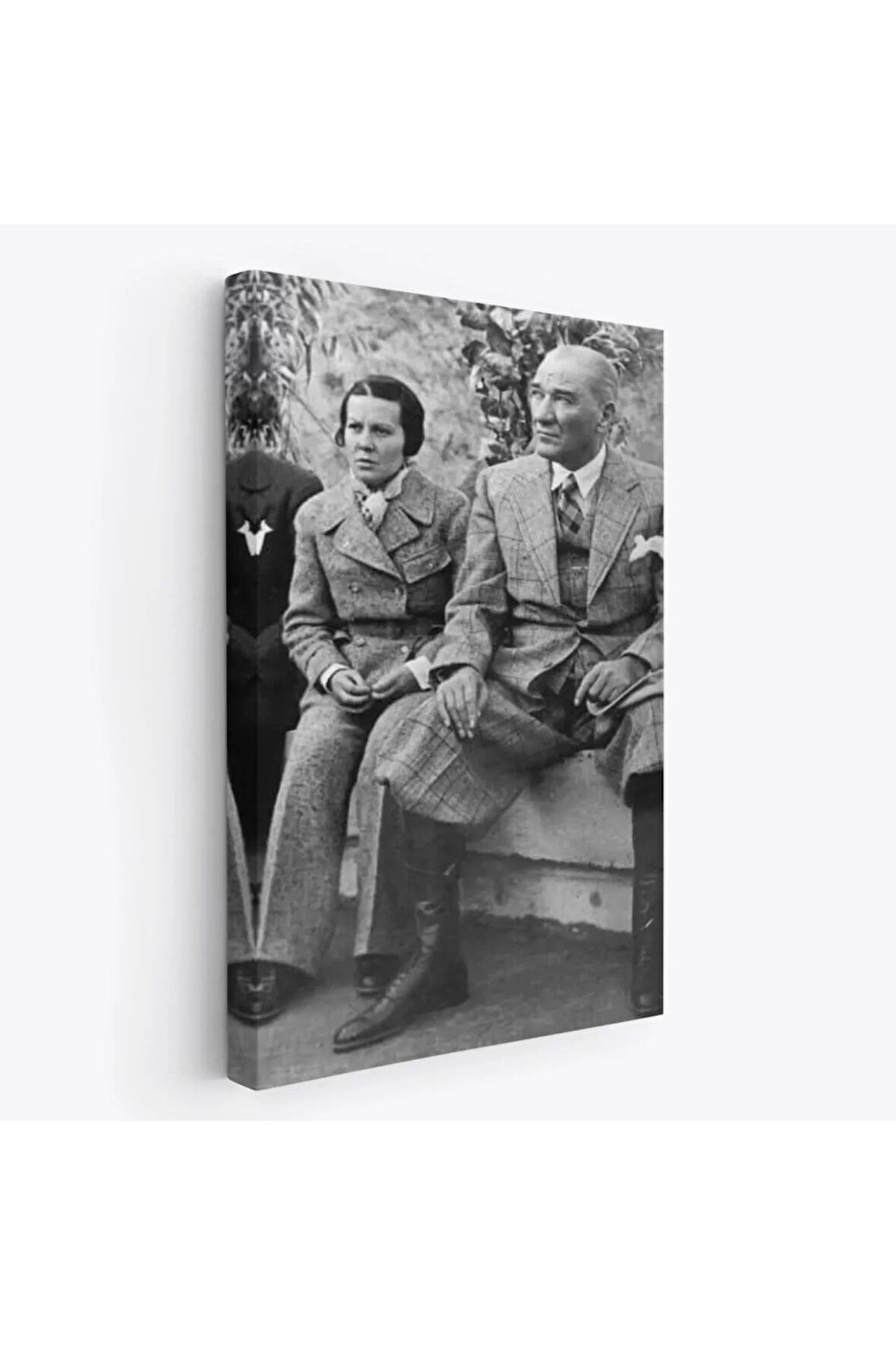 Atatürk Portre Tablosu Mustafa Kemal Atatürk Dikdörtgen Dekoratif Kanvas Tablo-ft-144