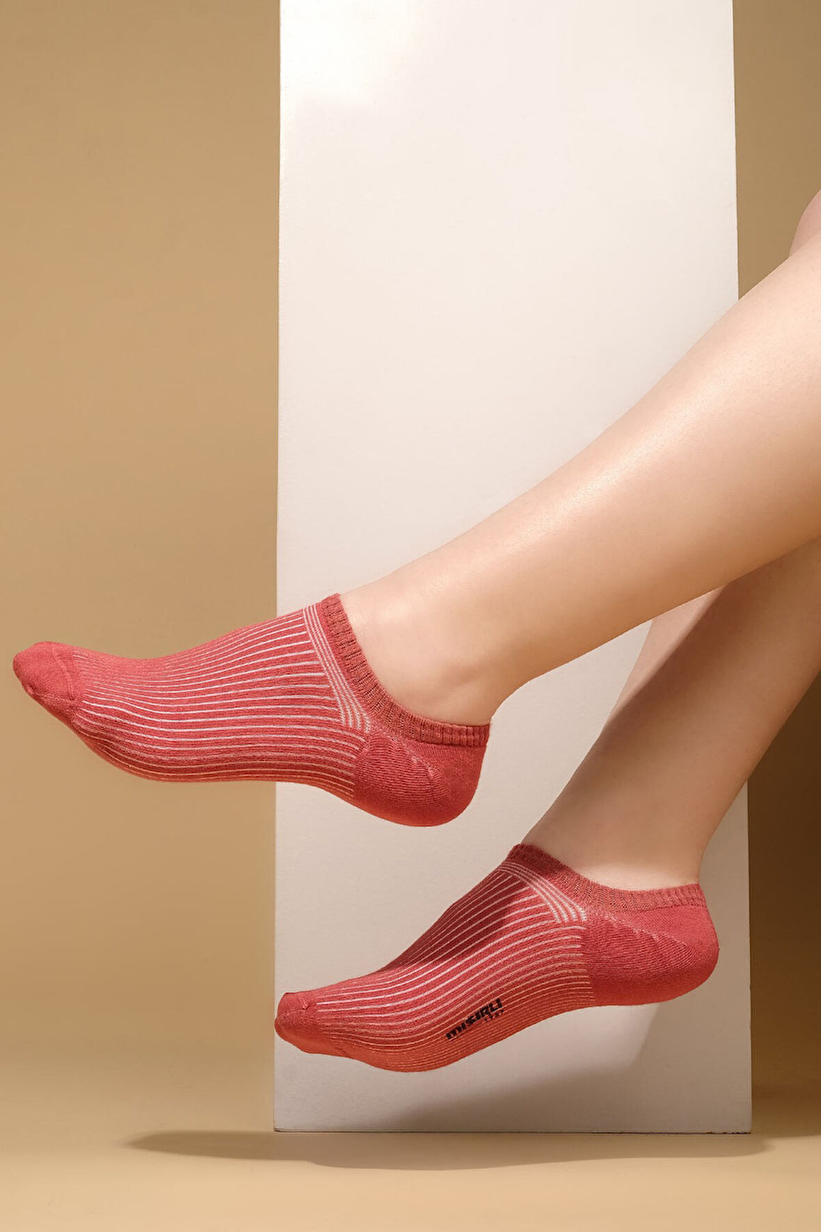 Mısırlı Kadın Bambu Tekli Kiremit Yazlık No Show Çorap