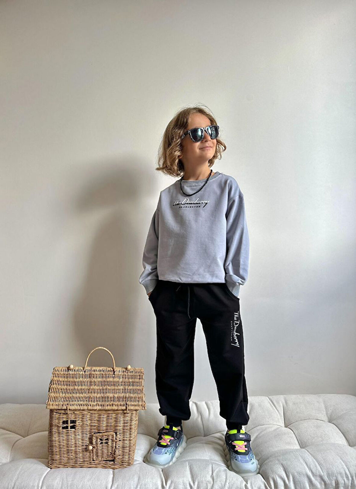 Cg Kids Green Black Enjeksiyon Baskılı (Silikon Işleme) 2 Iplik Kumaş Erkek Çocuk Alt Üst Takım Süper Kalite