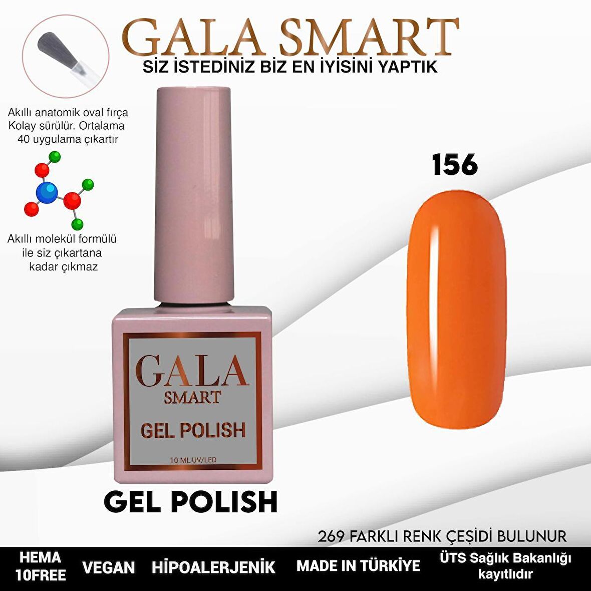 GALA SMART KLASİK SERİ KALICI OJE 156