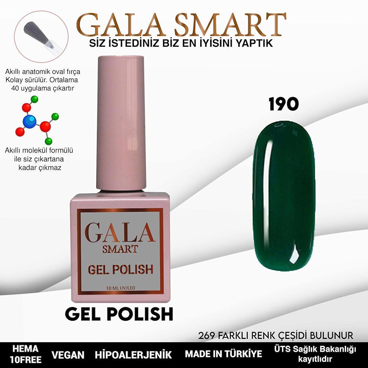 GALA SMART KLASİK SERİ KALICI OJE 190