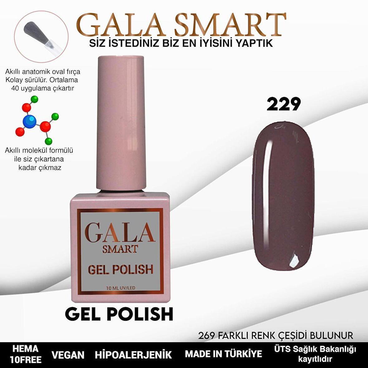 GALA SMART KLASİK SERİ KALICI OJE 229