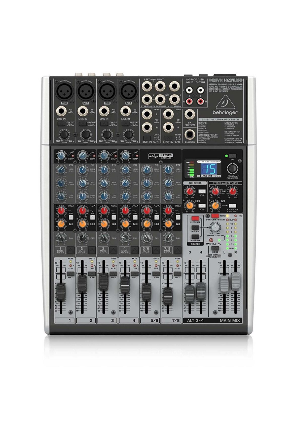 Behringer X1204usb 12 Kanallı Efektli Mikser