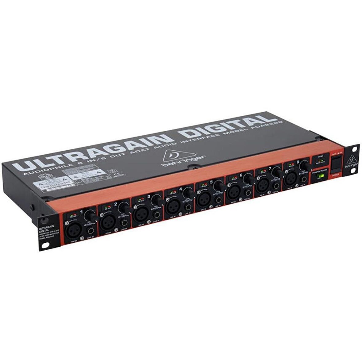 Behringer Ada8200 8 Kanal Midas Mic Preamp Ve Ad/Da Converter