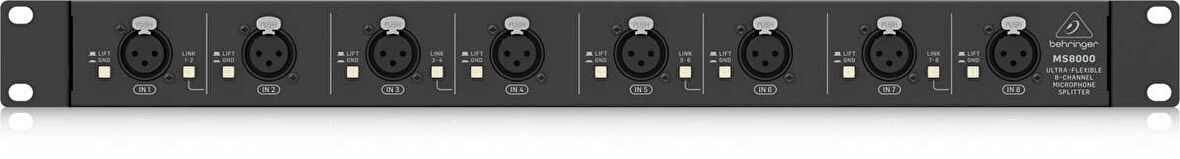 Behringer Ultralink MS8000 8-Kanal Mikrofon Splitter