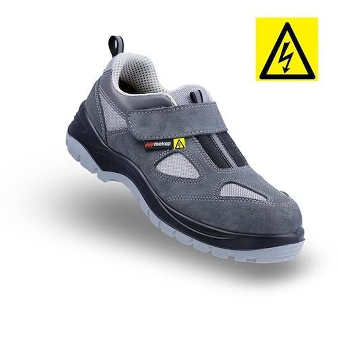 Policap 157-01 S1 Gri Süet Kompozit Burunlu Elektrikçi İş Ayakkabısı