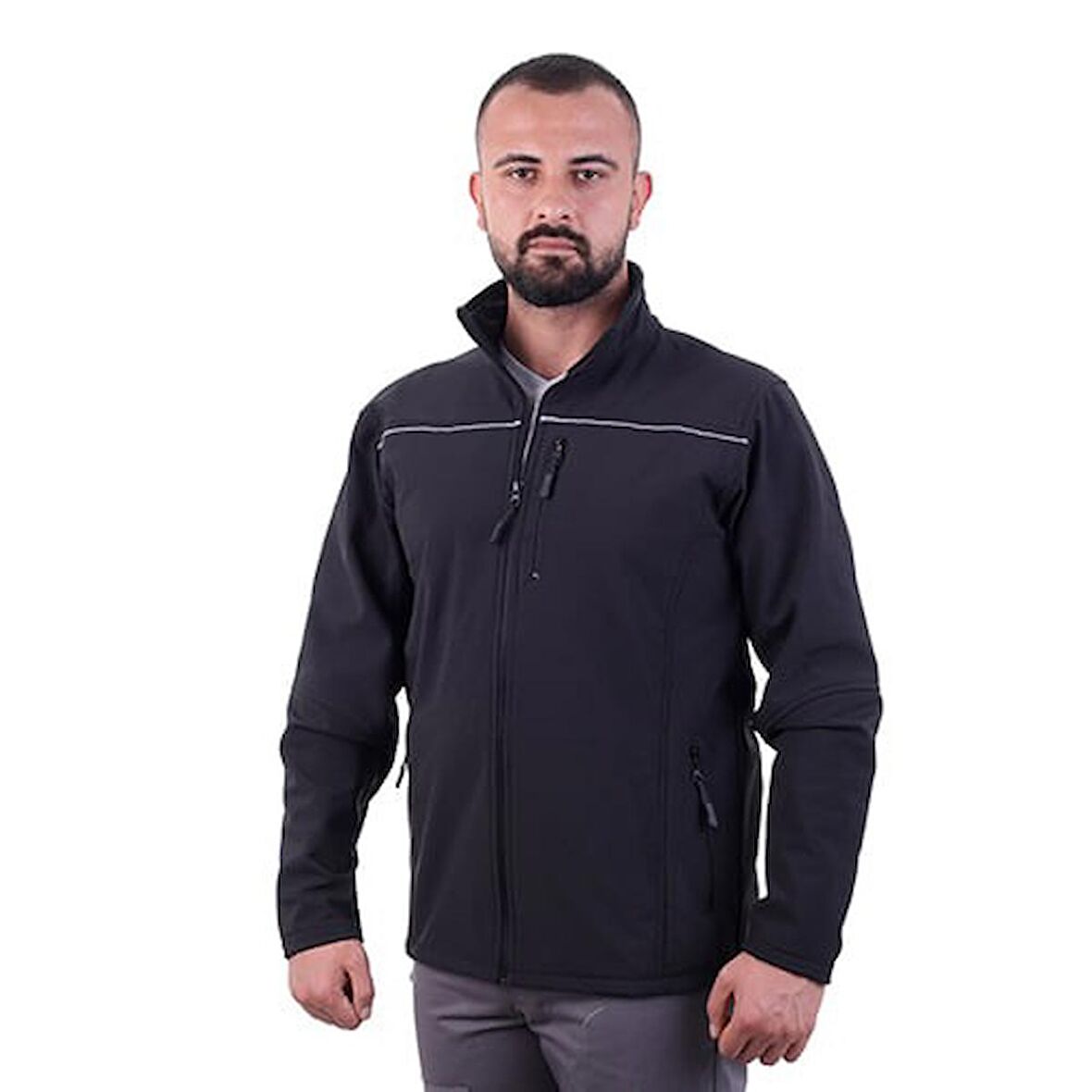 ESER - Softshell Yönetici Montu - Siyah