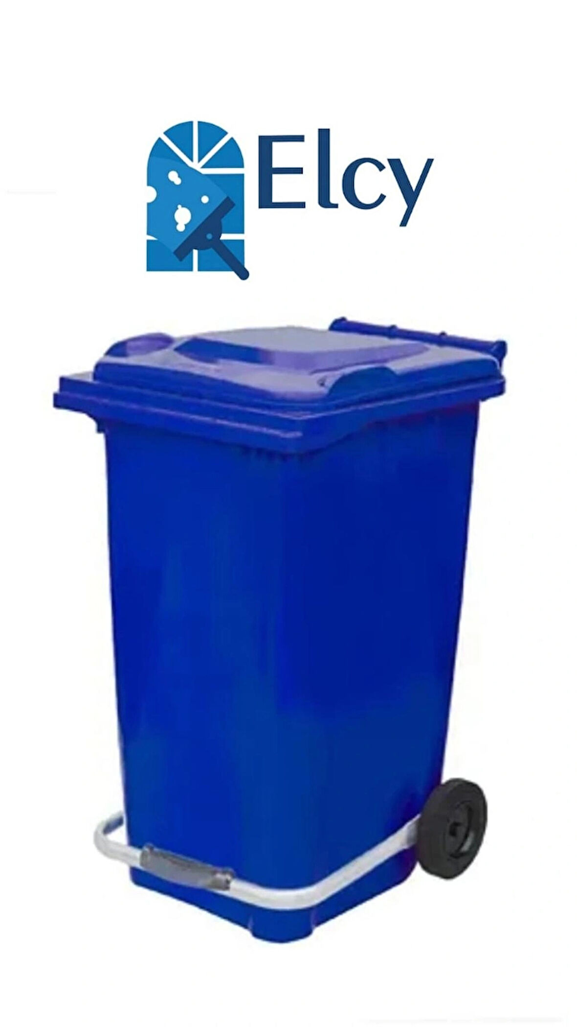 ELCY 240 LT Mavi PEDALLI Çöp Konteyneri Isıya Karşı Dayanıklı