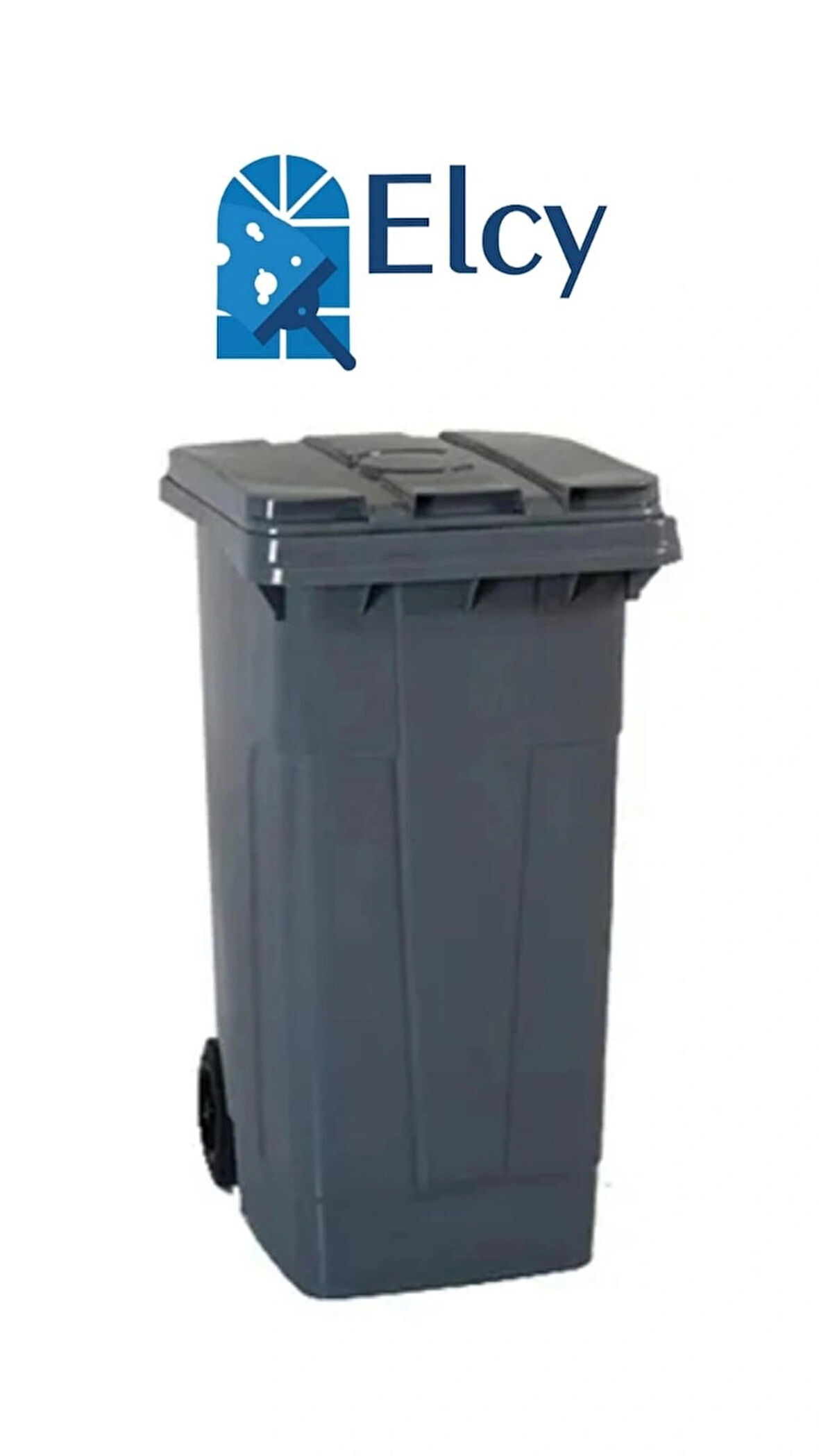 ELCY 240 LT Gri Çöp Konteyneri Isıya Karşı Dayanıklı