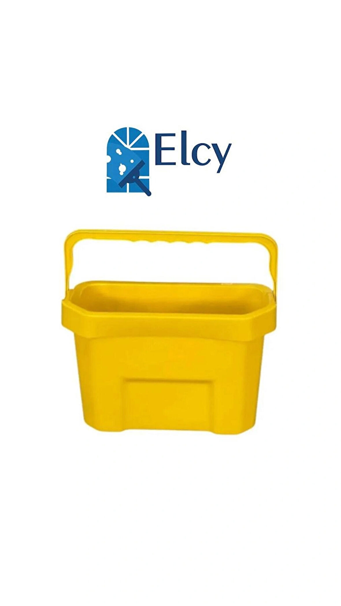 ELCY 12 LT Temizlik Kovası Cam Kovası Temiz Su Kovası Ev Ve İş Yerlerinde Kullanıma Uygun Sarı