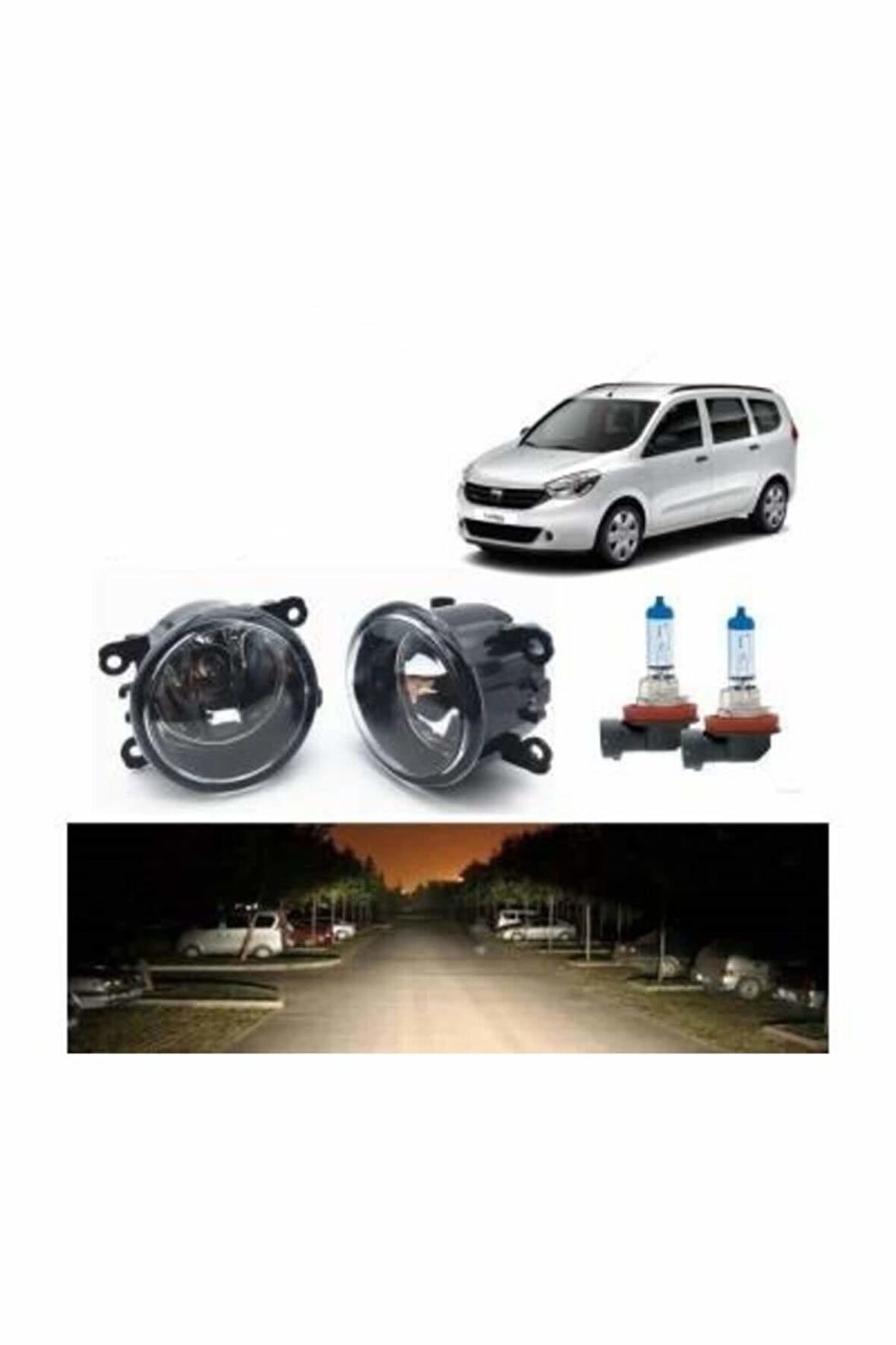 Dacia Lodgy 2010-2020 Sis Farı Seti Oem: 8200074008