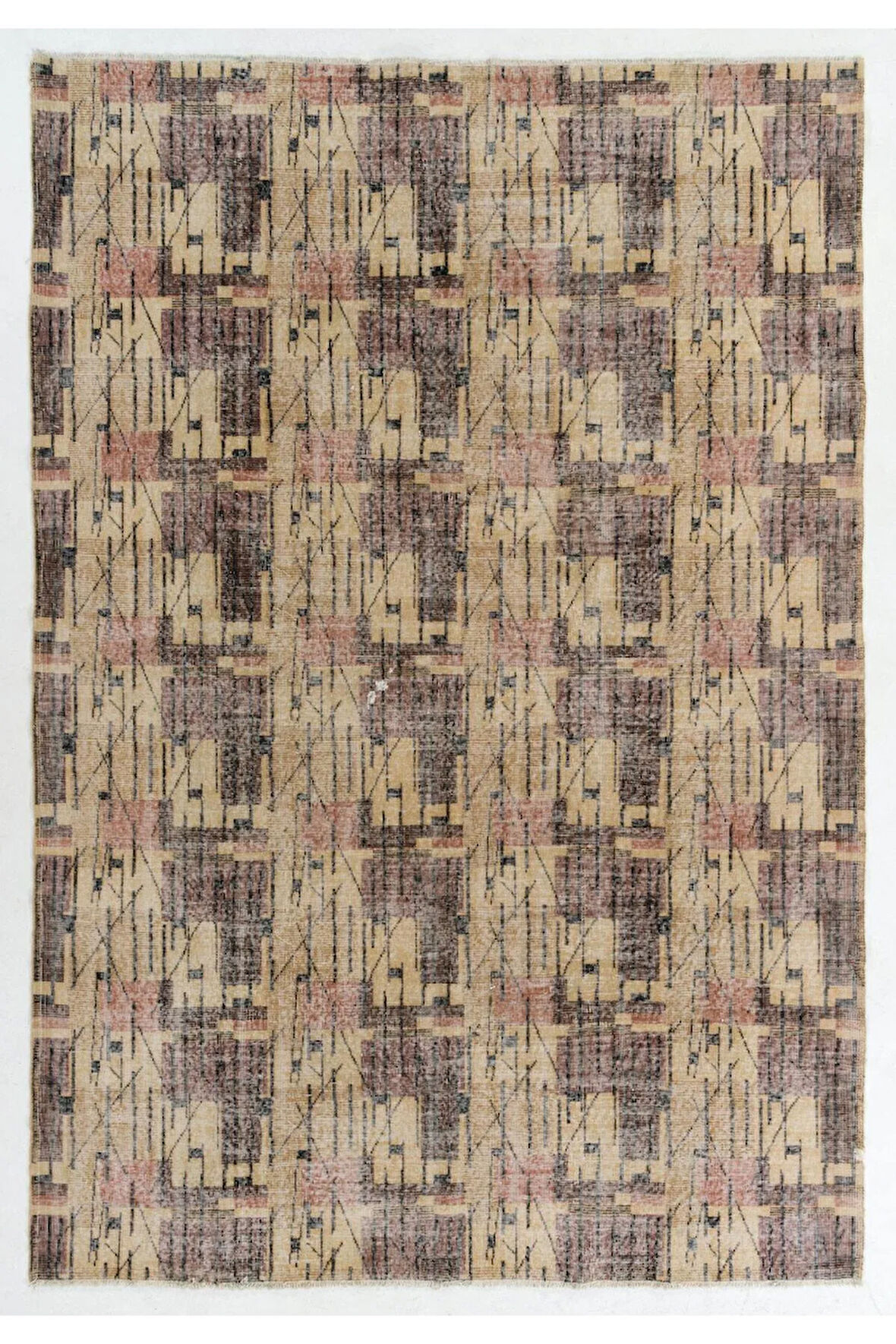 225x330 cm El Dokuması Zeki Müren Stilinde Eski Türk Halısı