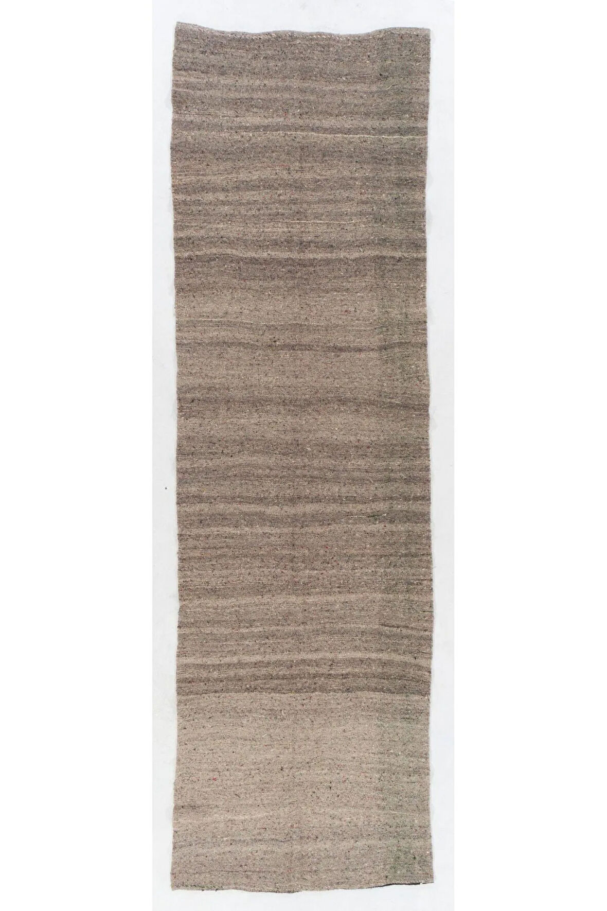 127x410 cm Çizgili Eski El Dokuması Kilim Yolluk. %100 Doğal Yün Halı