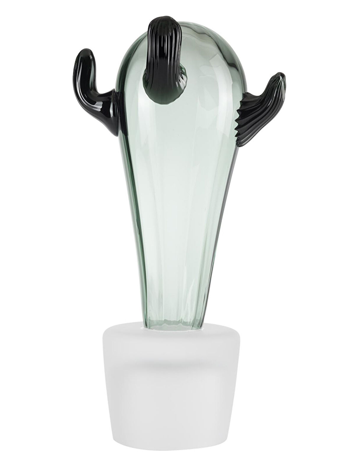 Kaktüs Obje 24 cm Füme Yeşil