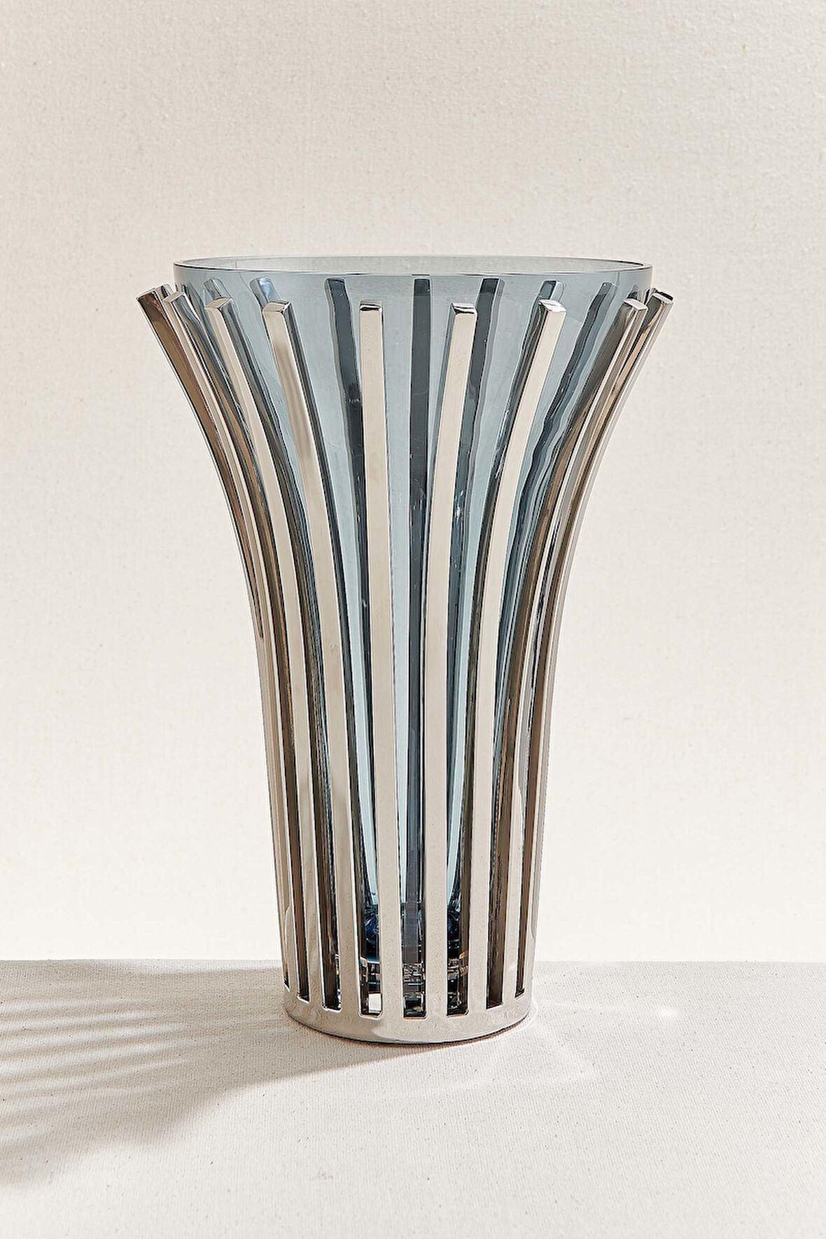 Çelik Mavi Zırhlı Vazo