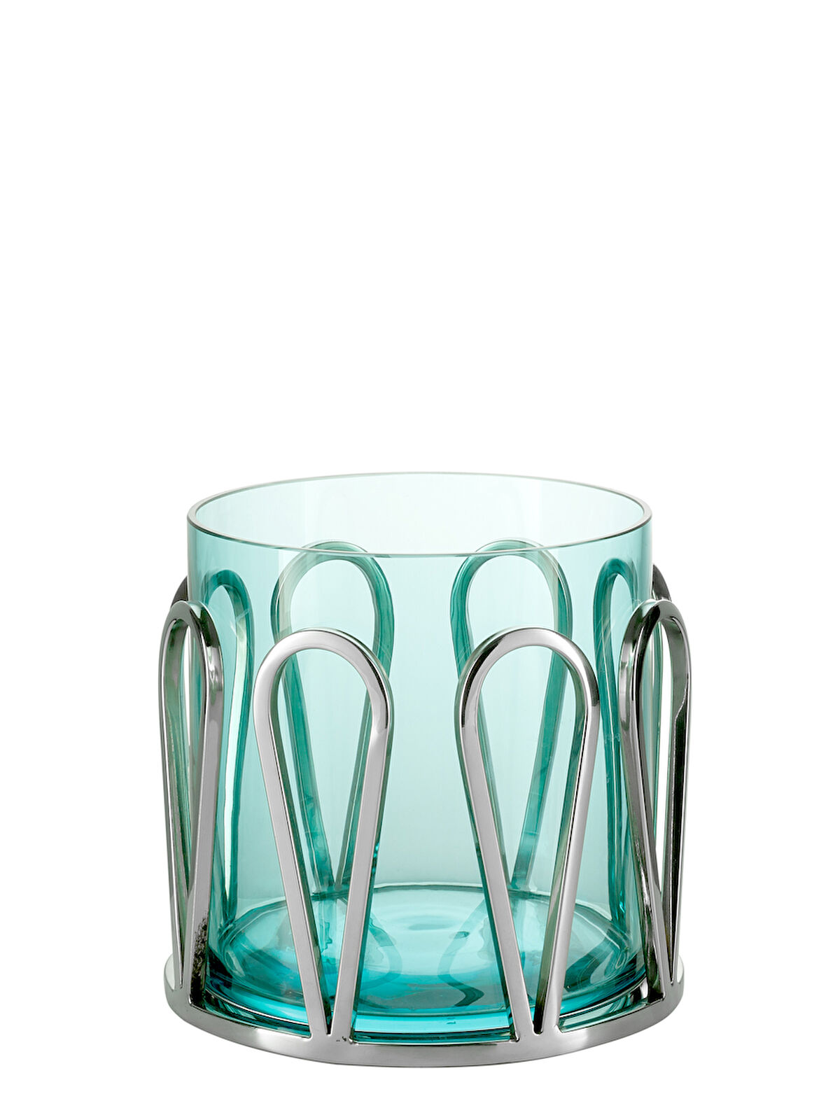 Zırhlı Mumluk 18 Cm Turkuaz / Yeşil