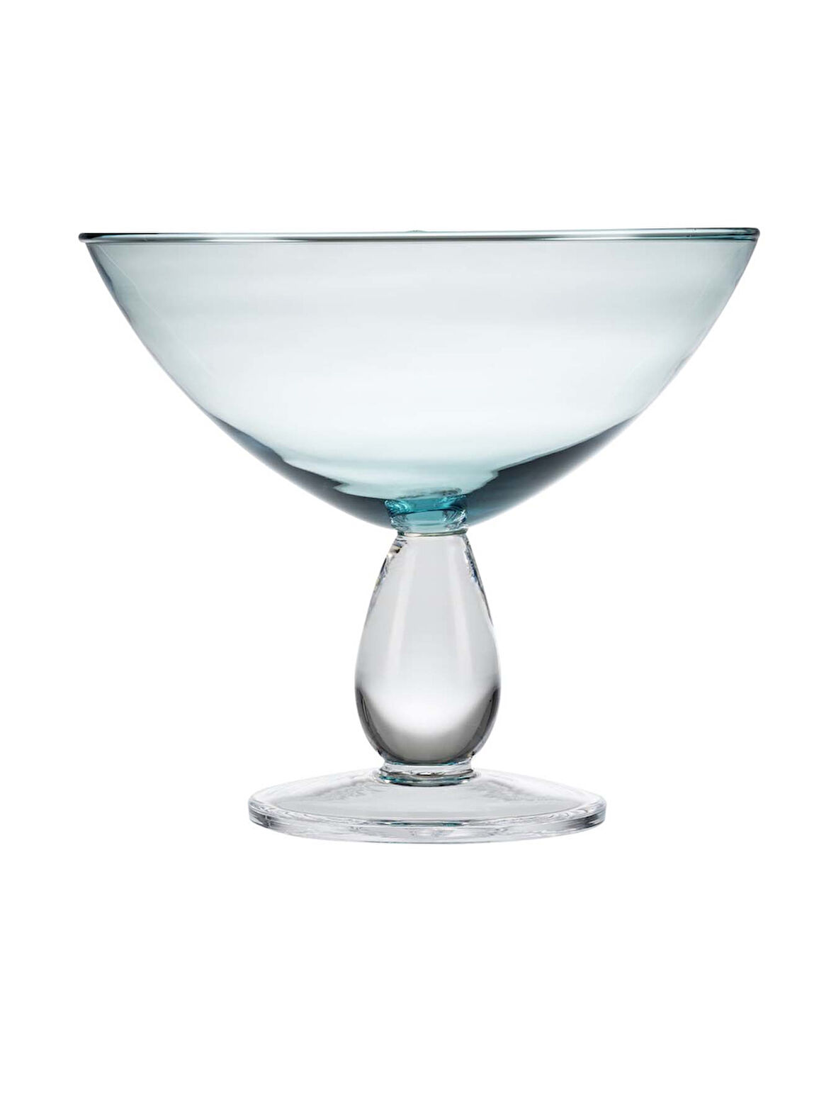 Ayaklı Servis Tabağı Turkuaz / Yeşil 25 cm