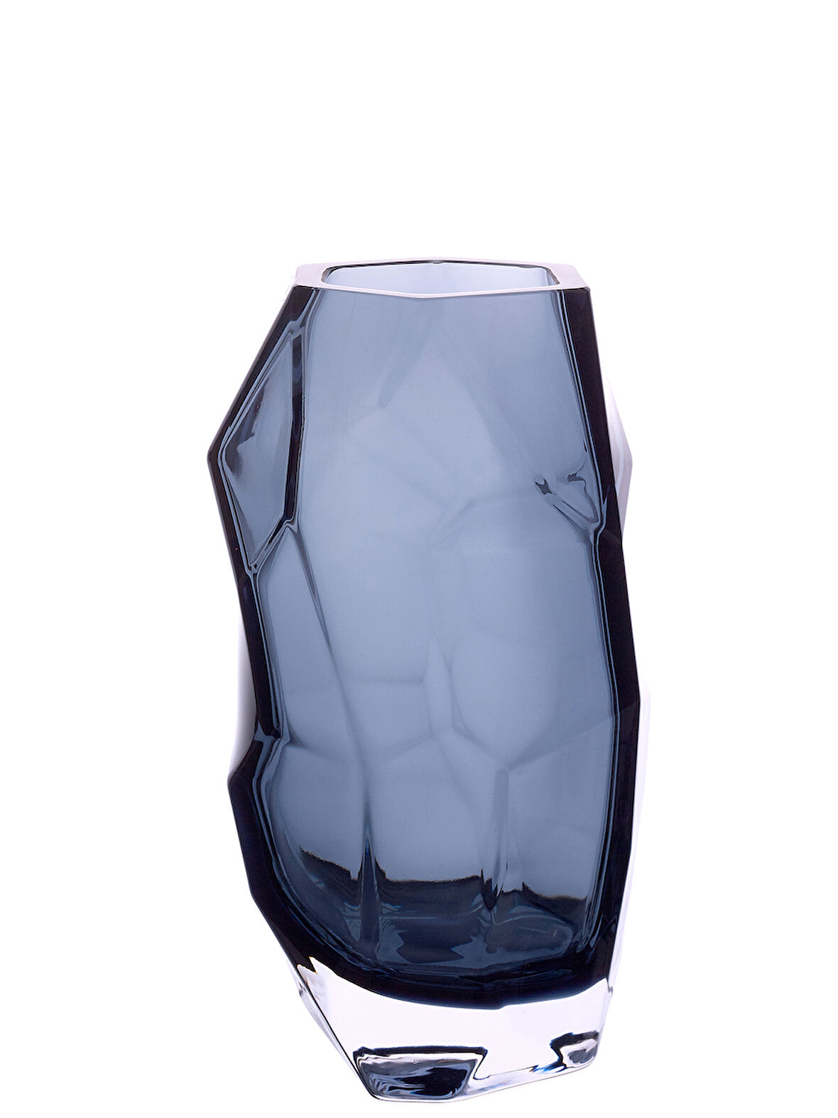 Jewel Vazo 25 cm Çelik Mavi