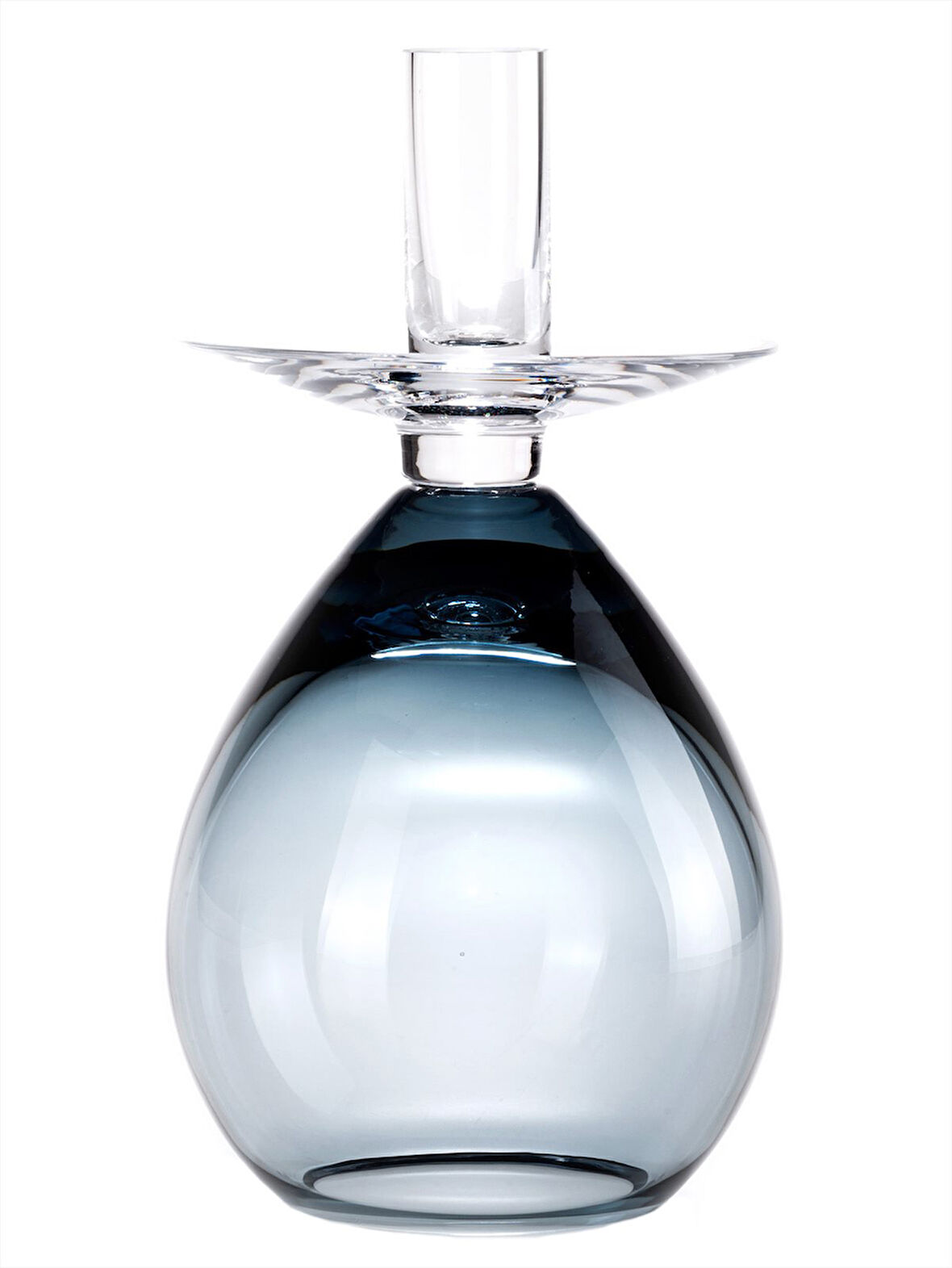 Prenses Şamdan 24 cm Çelik Mavi