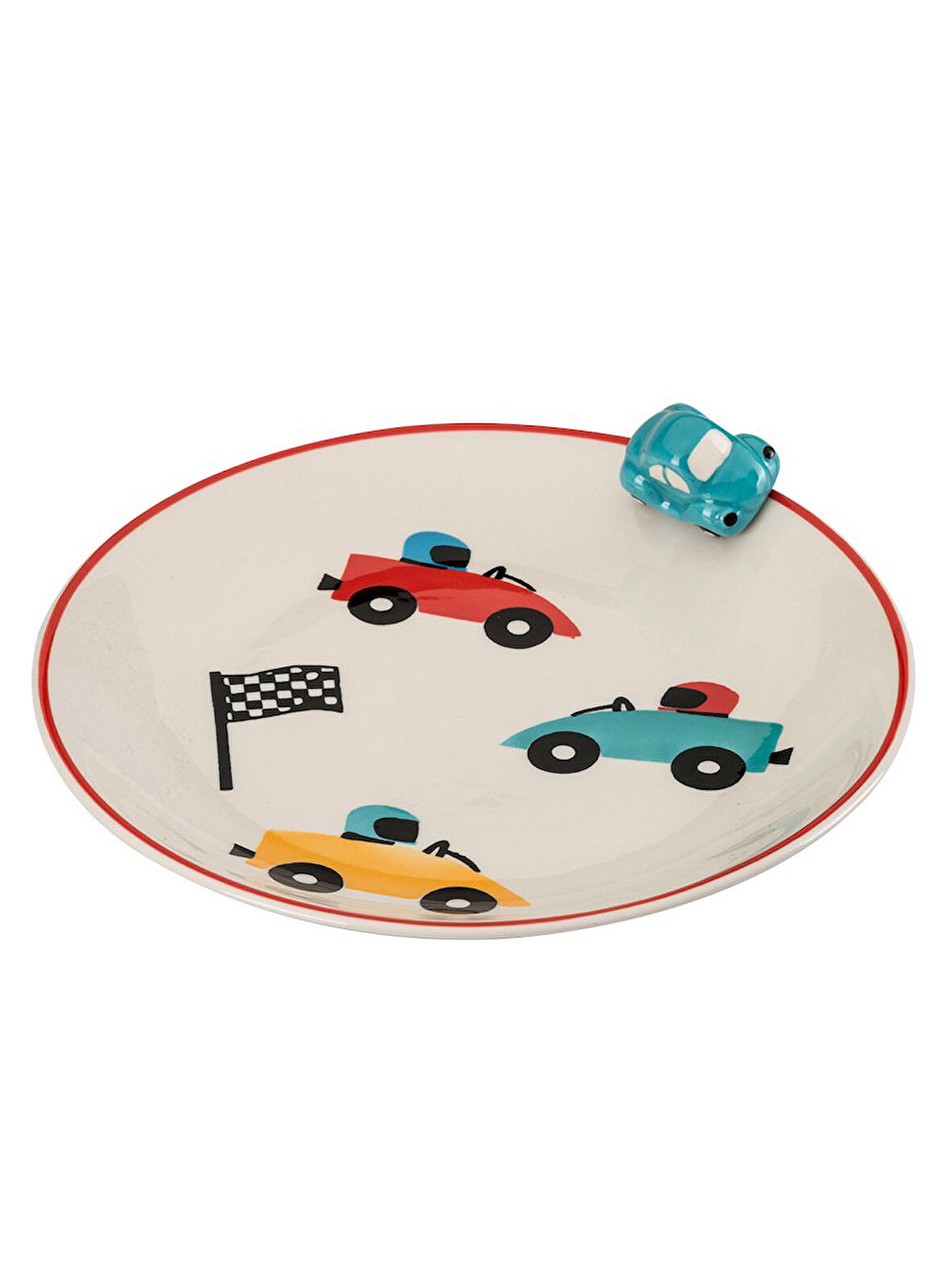 Racing Car Seramik Pasta Tabağı