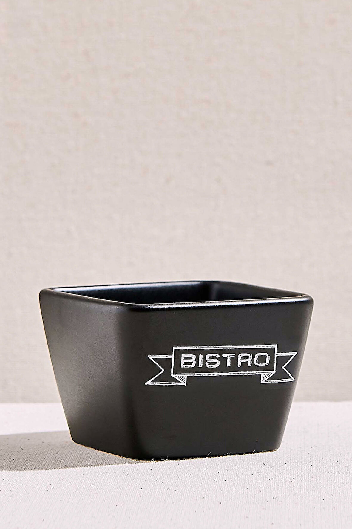 Bistro Seramik Servis Kasesi Siyah