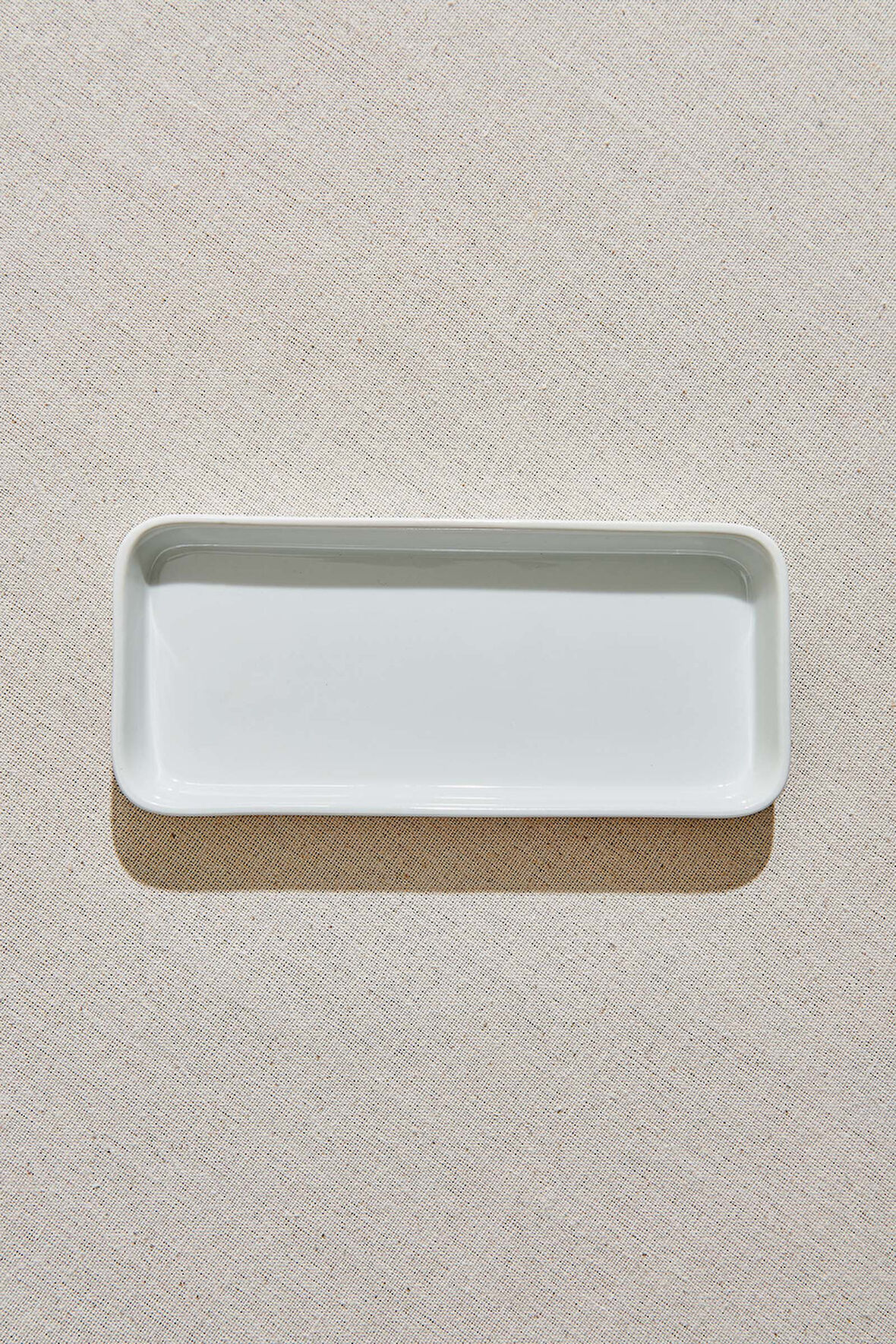 Basic Porselen Dikdörtgen Servis Tabağı Beyaz