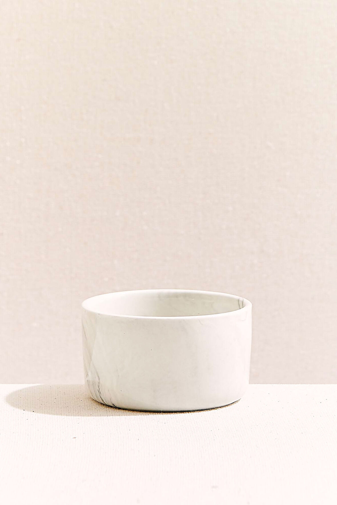 Marble  Porselen Servis Kasesi 9 cm Beyaz 