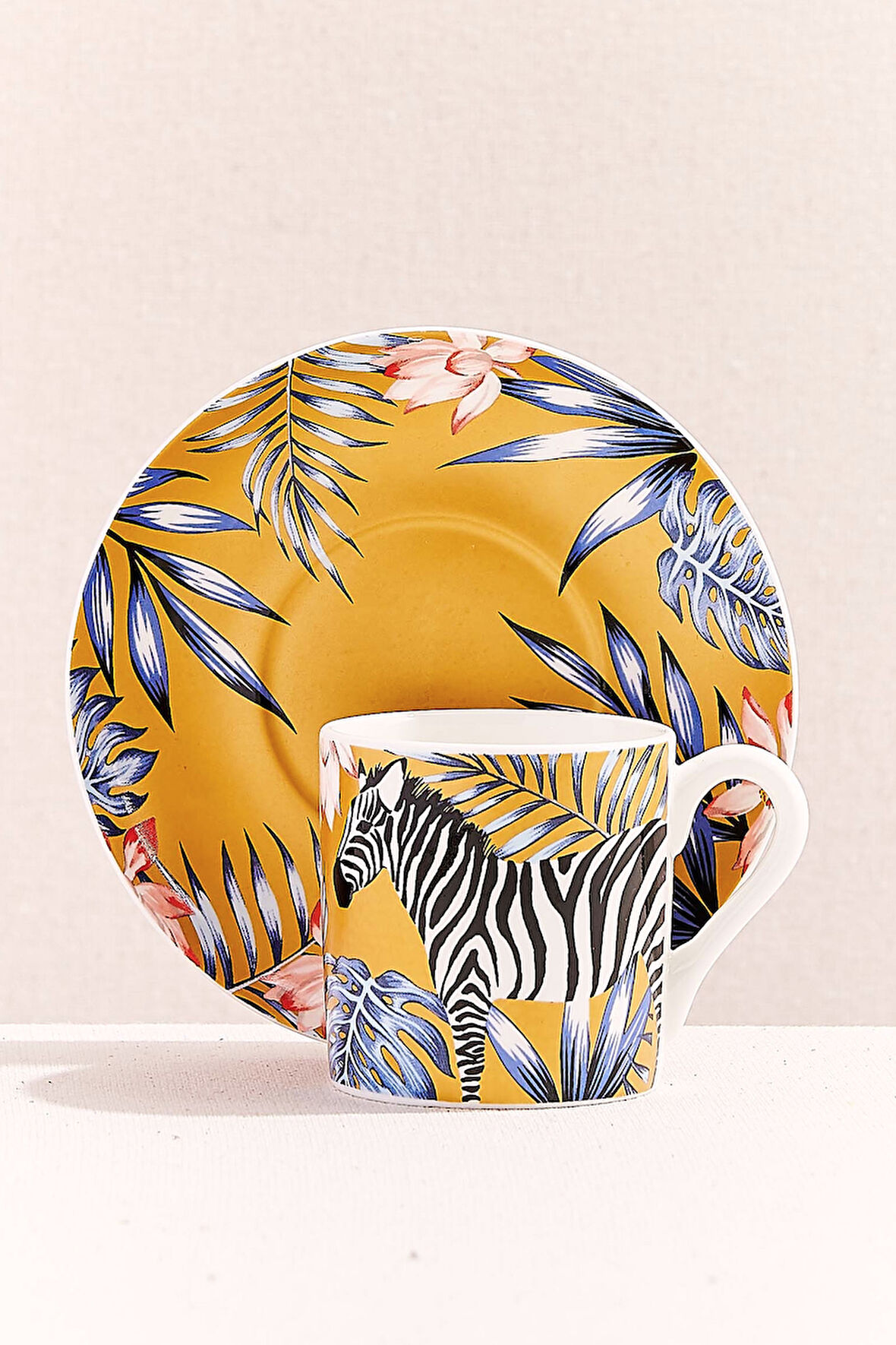 Zebra Porselen Kahve Fincanı