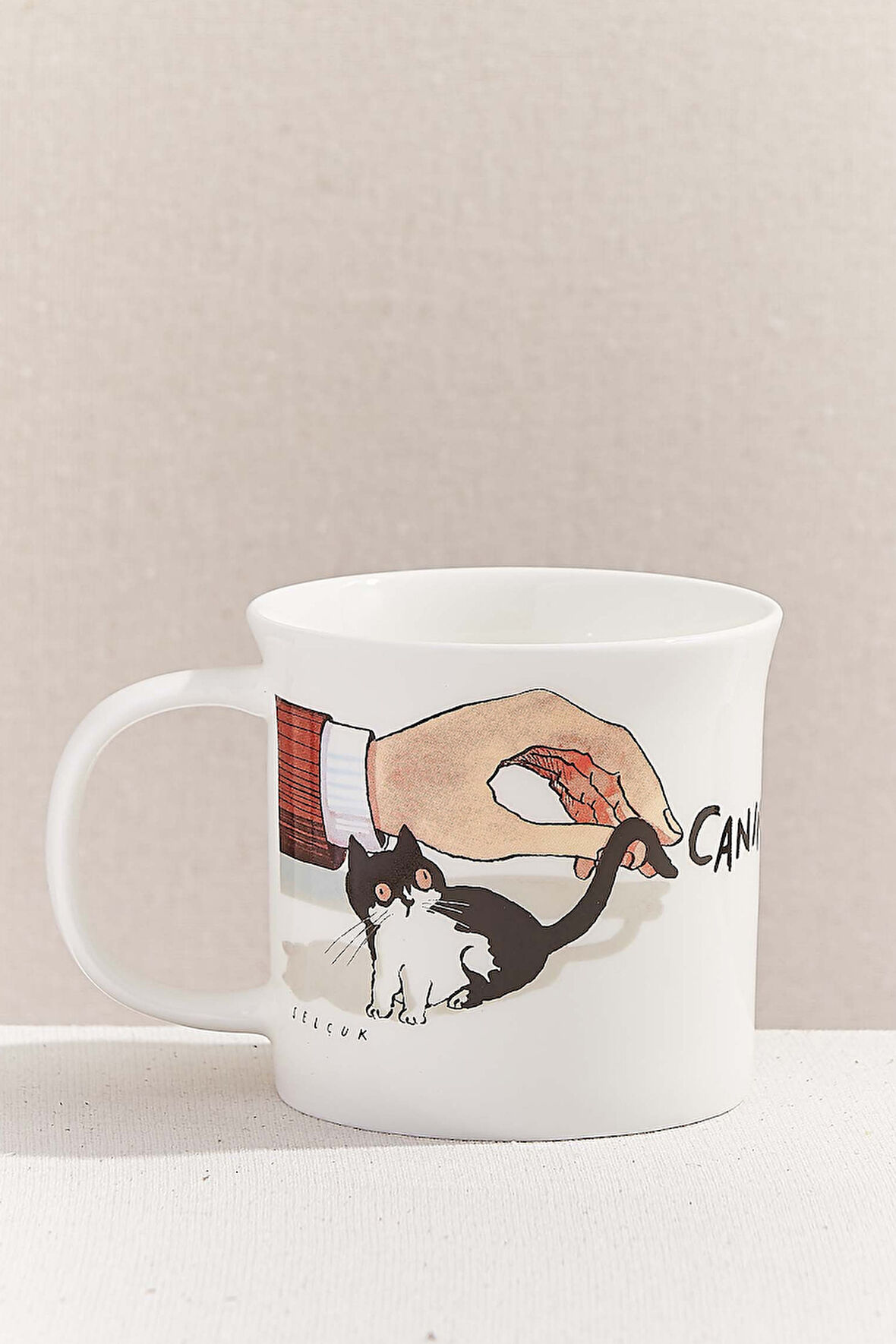 Selçuk Demirel Kedi Porselen Kupa 2