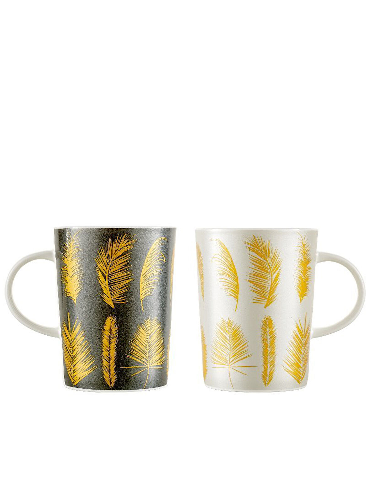 Feather Porselen Kupa Seti 2'li