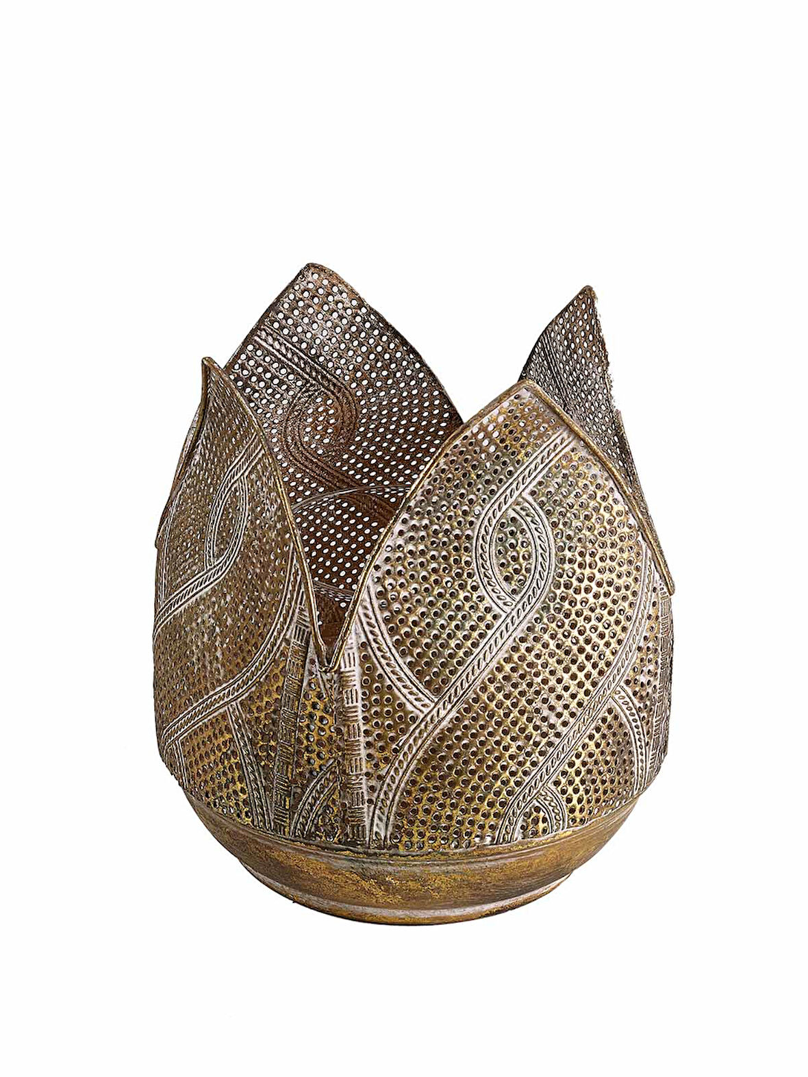 Knit Metal Tealight Mumluk