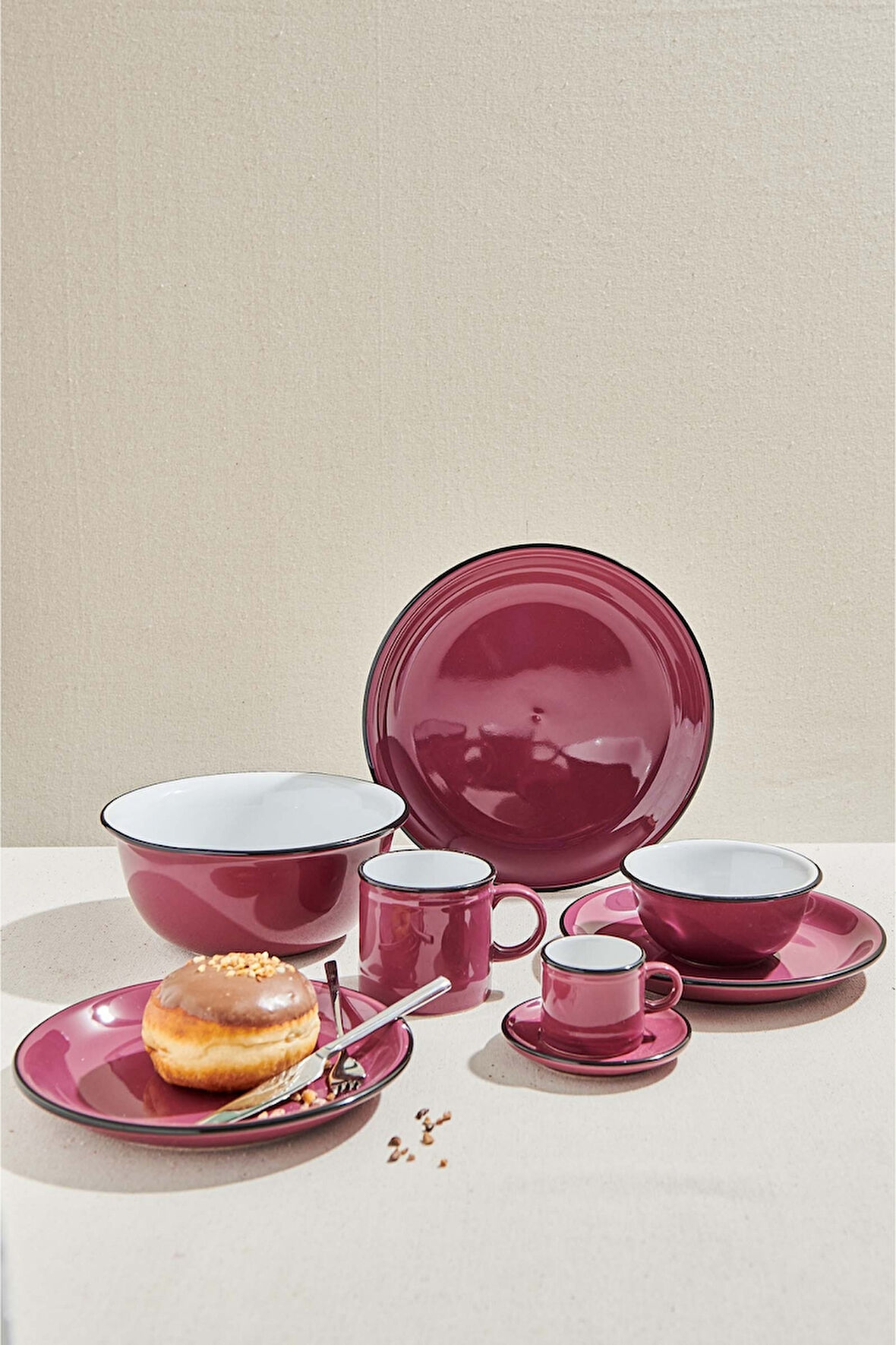 Electrum Seramik Yemek Tabağı Mor