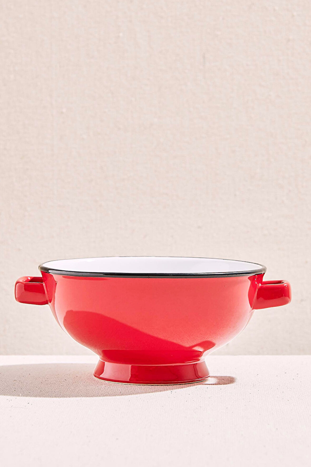 Electrum Seramik Yuvarlak Servis Kasesi 15x7 cm Kırmızı