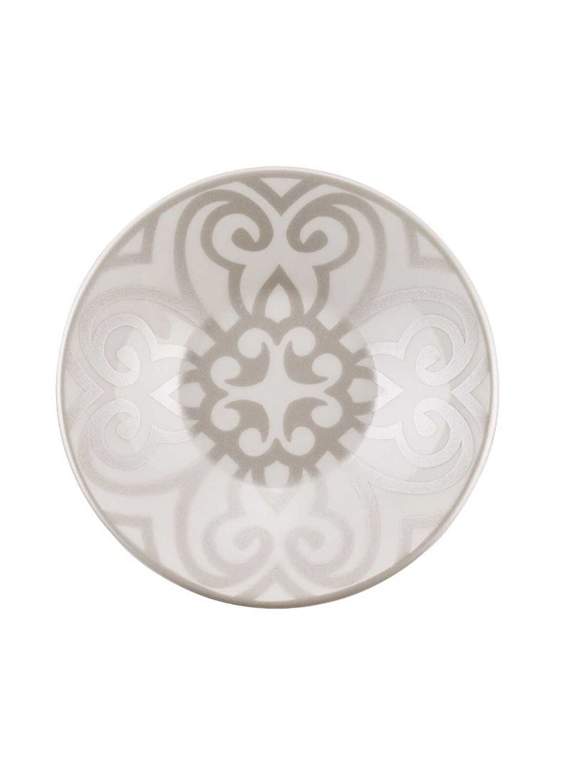 Yonca Porselen Çay Tabağı Silver