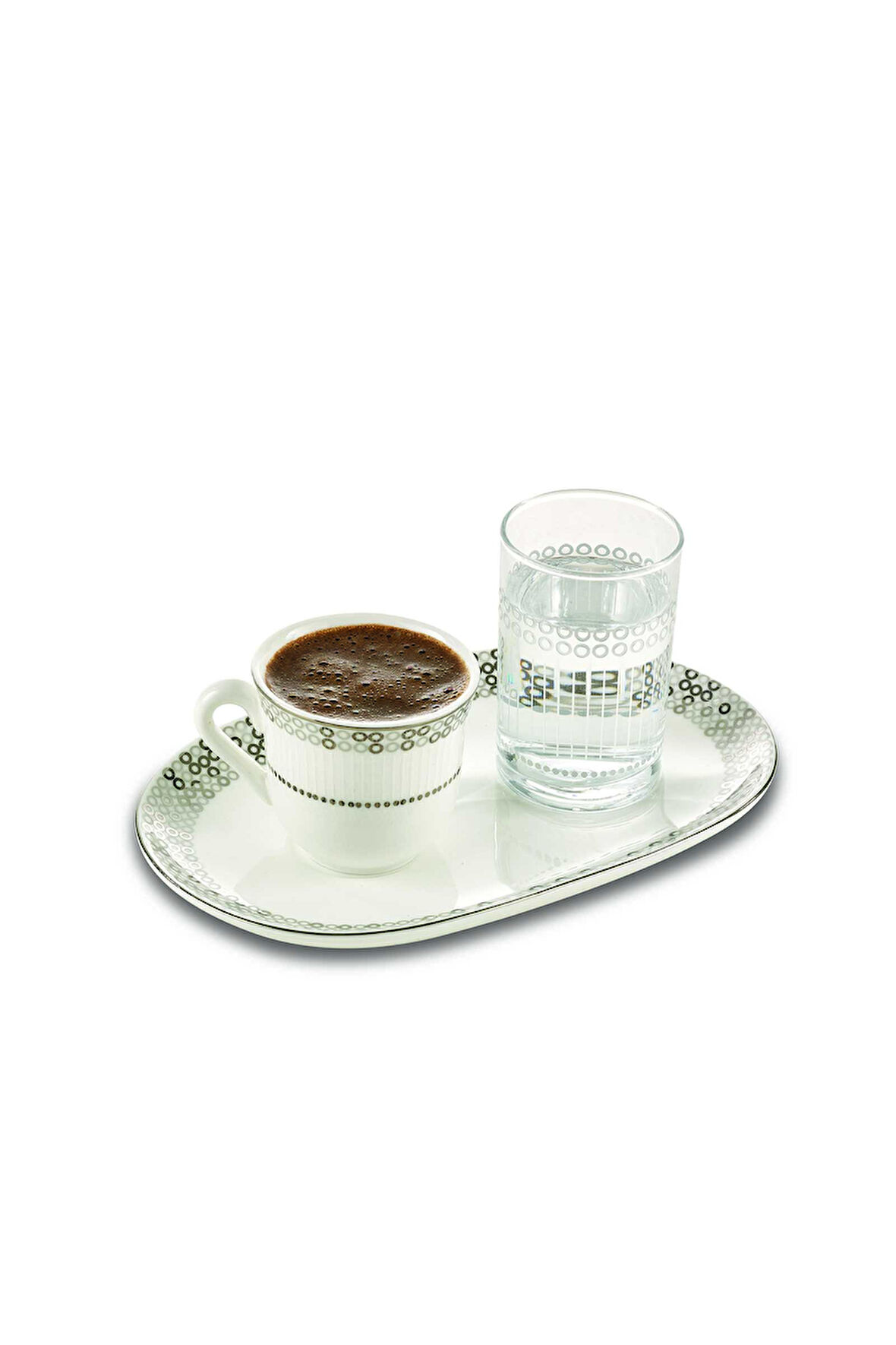 Silver Zoom Porselen Fincan Ve Bardağı